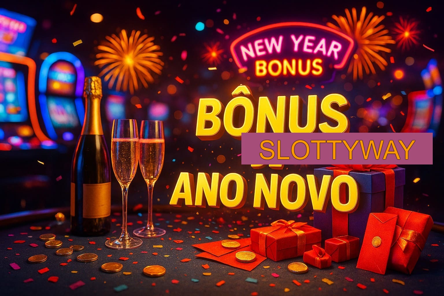 Promoções de Ano Novo no SLOTTYWAY
